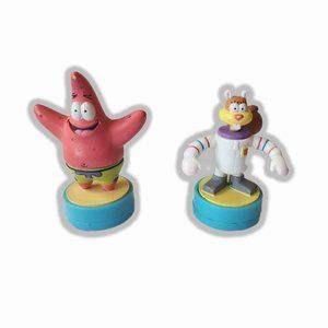 Vtg 2002 Spongebob Squarepants SILLY STAMPERS  Sandy & Patrick